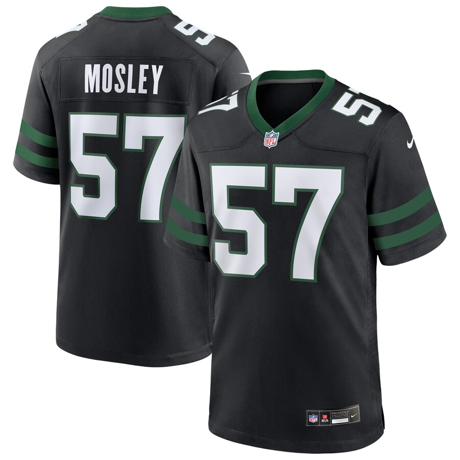 Men's New York Jets C.J. Mosley Nike Legacy Black Alternate Game Jersey