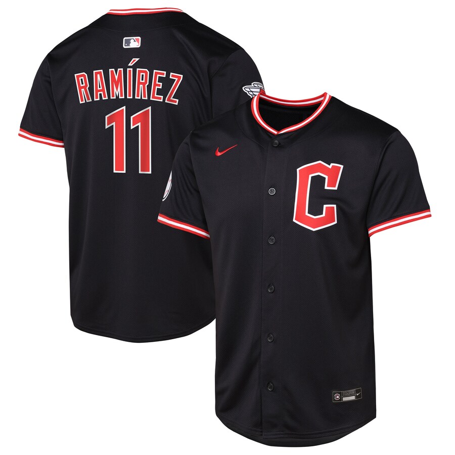 Youth Cleveland Guardians Jose Ramirez Nike Navy Alternate Limited Player Jersey