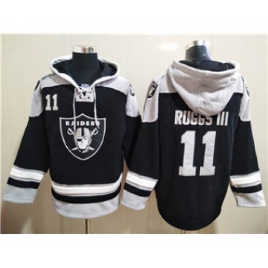 Men's Las Vegas Raiders #11 Henry Ruggs III Ageless Must-Have Lace-Up Pullover Football Hoodie