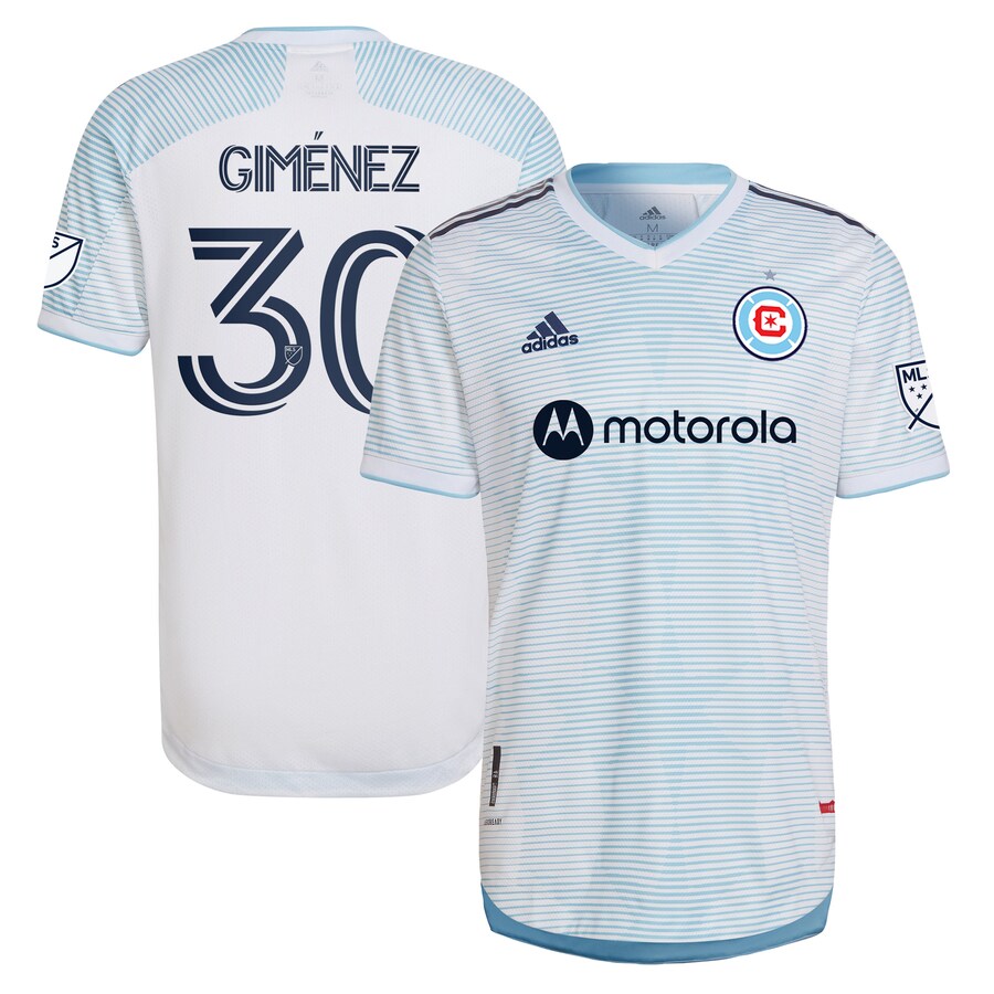 Men's Chicago Fire adidas White 2022 Lakefront Kit Authentic Player Jersey