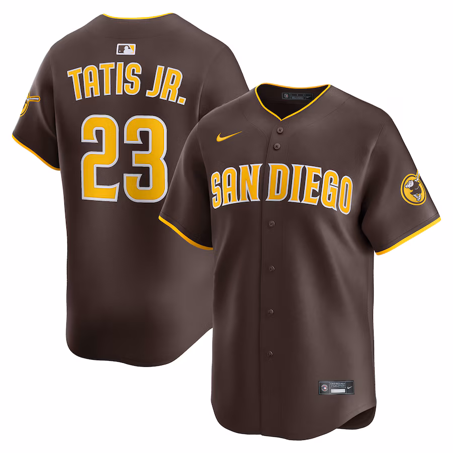 Men's San Diego Padres Fernando Tatis Jr. Nike Brown Alternate Limited Player Jersey