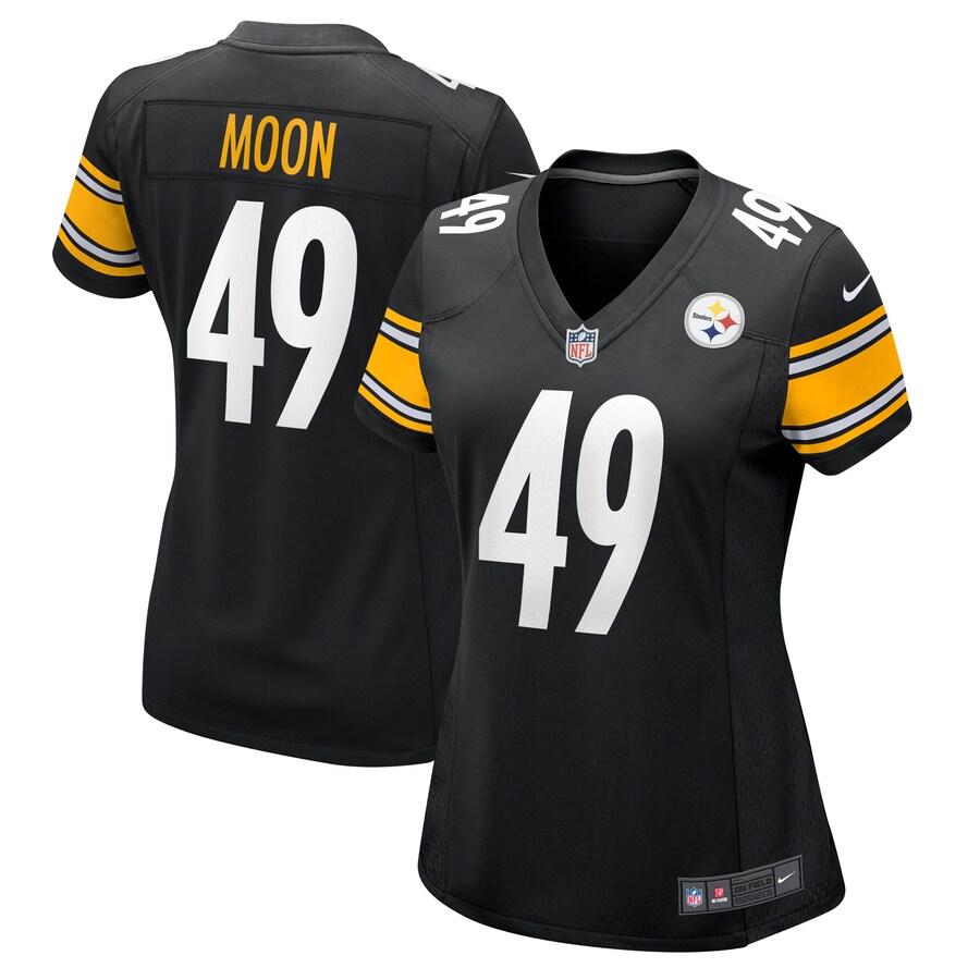 Women's Pittsburgh Steelers Jeremiah Moon Nike Black Team Game Jersey