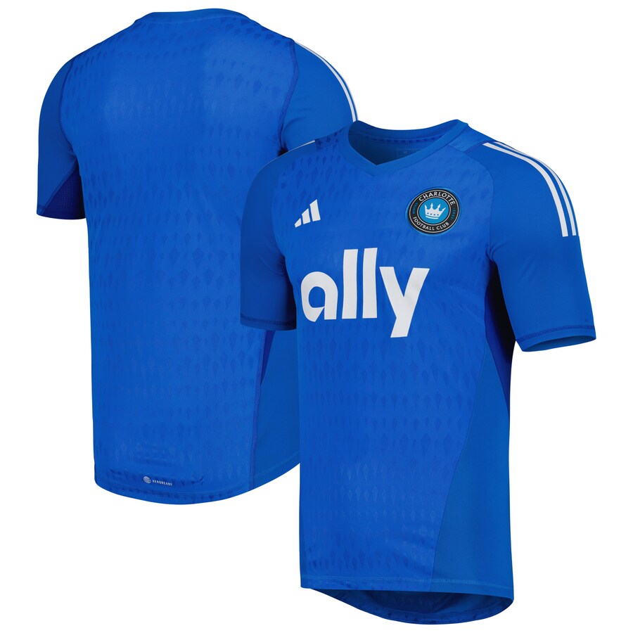 Men's Charlotte FC adidas Blue 2023 Replica Goalkeeper Jersey