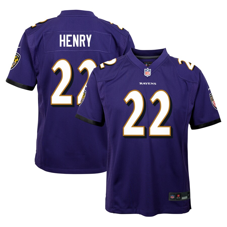 Youth Baltimore Ravens Derrick Henry Nike Purple Game Jersey