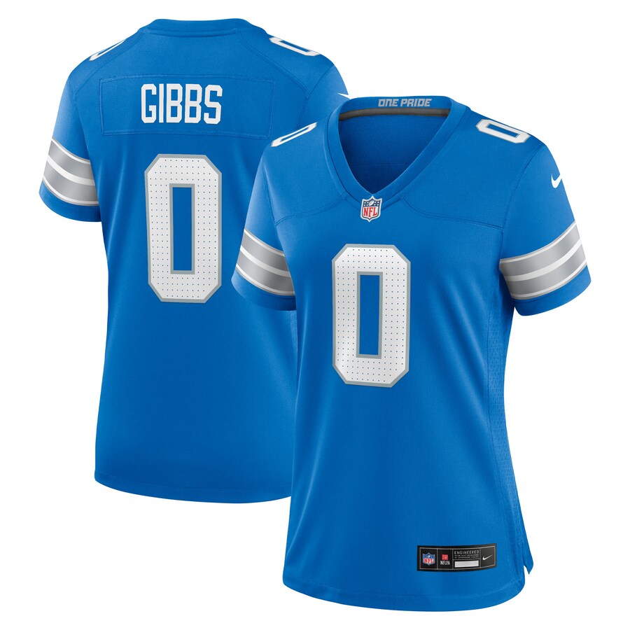 Women's Detroit Lions Jahmyr Gibbs Nike Blue Game Player Jersey