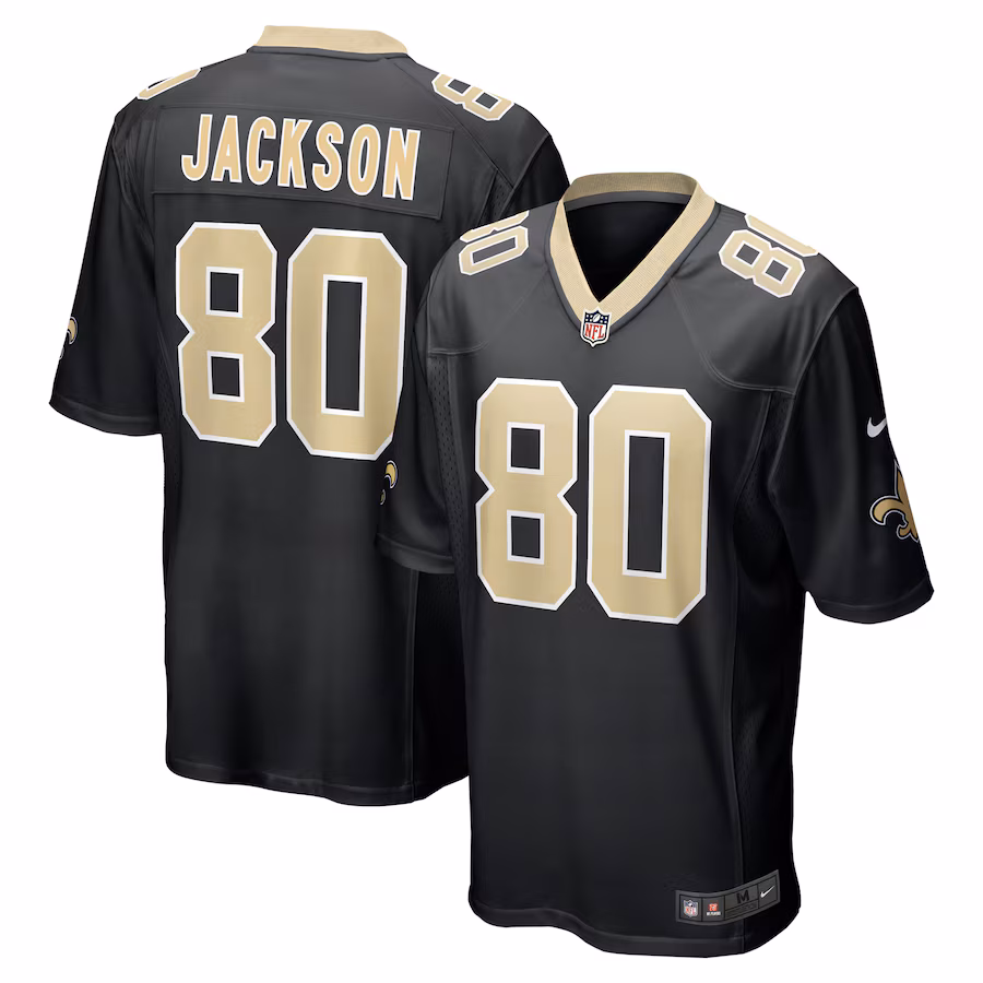 Men's New Orleans Saints Jermaine Jackson Nike Black Game Jersey