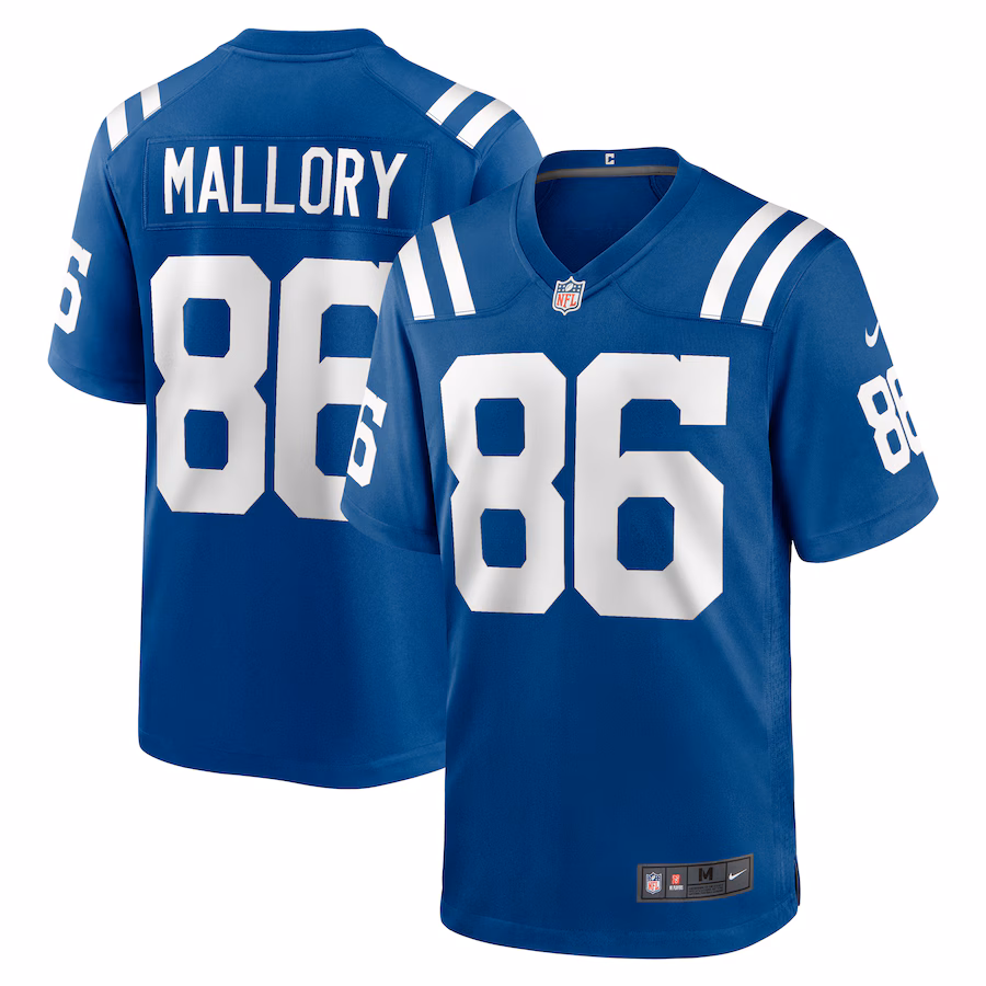 Men's Indianapolis Colts Will Mallory Nike  Royal Team Game Jersey