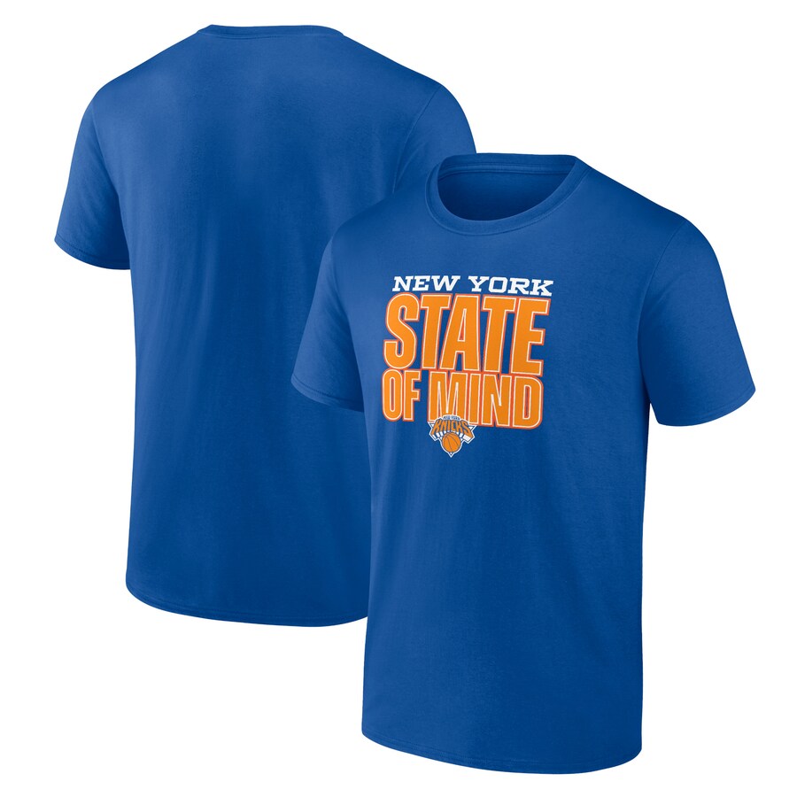 Men's New York Knicks Blue Pick & Roll Coverage T-Shirt