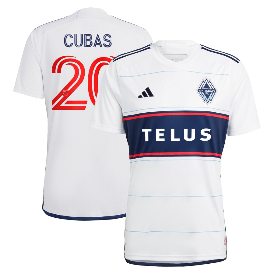 Men's Vancouver Whitecaps FC Andrés Cubas adidas White 2023 Bloodlines Replica Player Jersey