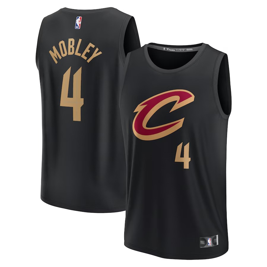 Youth Cleveland Cavaliers Evan Mobley Fanatics Black Fast Break Player Jersey - Statement Edition