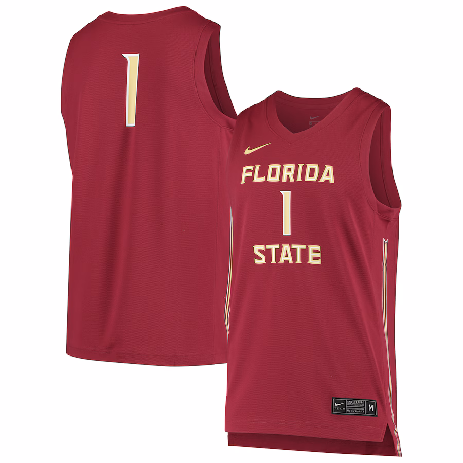 Unisex Nike #1 Garnet Florida State Seminoles Replica Basketball Jersey