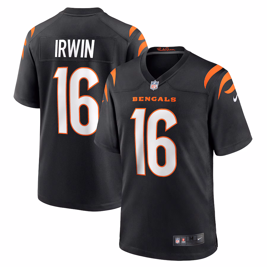 Men's Cincinnati Bengals Trenton Irwin Nike Black Game Player Jersey