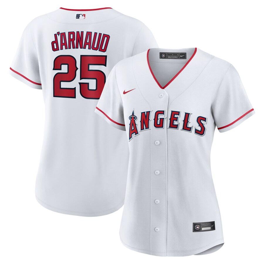 Women's Los Angeles Angels Travis d'Arnaud Nike White Home Replica Jersey