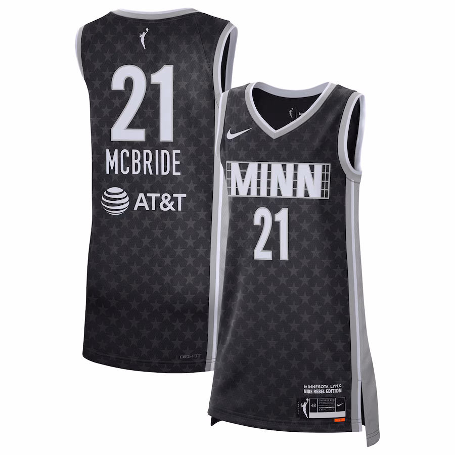 Women's Minnesota Lynx Kayla McBride Nike Black 2021 Rebel Edition Victory Player Jersey