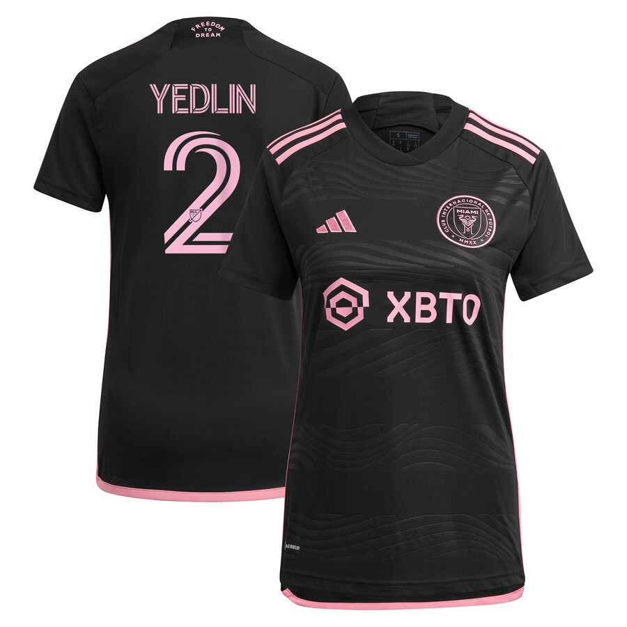 Women's Inter Miami CF DeAndre Yedlin adidas Black 2023 La Noche Replica Player Jersey