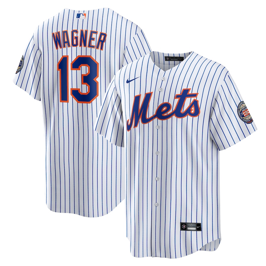 Men's New York Mets Billy Wagner Nike White 2025 Baseball Hall of Fame Name & Number Retired Replica Jersey