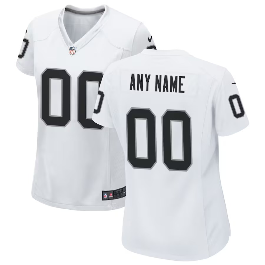Women's Nike White Las Vegas Raiders Custom Game Jersey