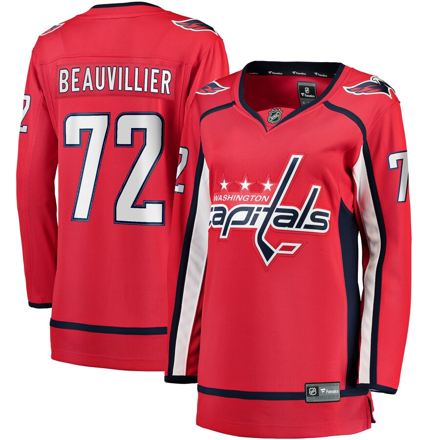 Women's Washington Capitals Anthony Beauvillier Fanatics Red Home Breakaway Player Jersey