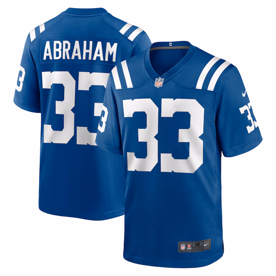 Men's Indianapolis Colts Micah Abraham Nike  Royal Game Jersey