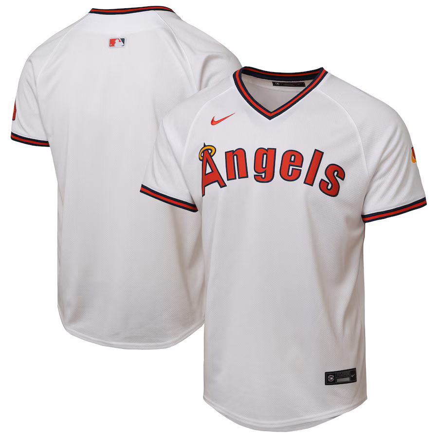 Youth Los Angeles Angels White Alternate 2 Limited Jersey