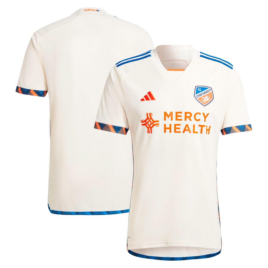 Men's FC Cincinnati  adidas White 2024 The Canvas Kit Replica Jersey