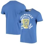 Men's Milwaukee Brewers Royal Hyperlocal Tri-Blend T-Shirt