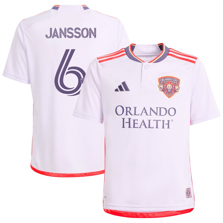 Youth Orlando City SC Robin Jansson adidas Purple 2024 Legacy Kit Replica Player Jersey