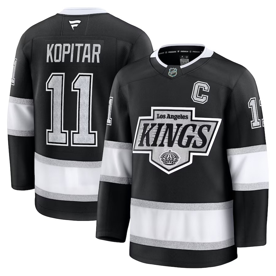 Men's Los Angeles Kings Anze Kopitar Fanatics Black Home Premium Jersey