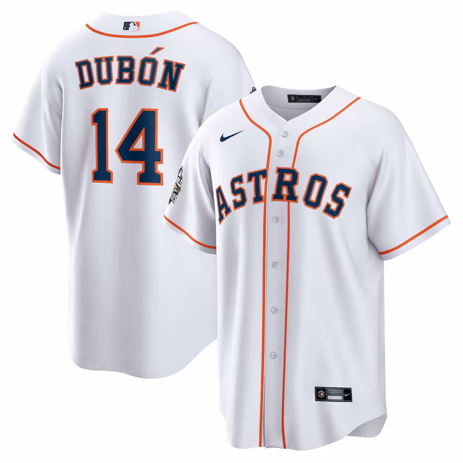 Men's Houston Astros Mauricio Dubón Nike White Home  Replica Player Jersey