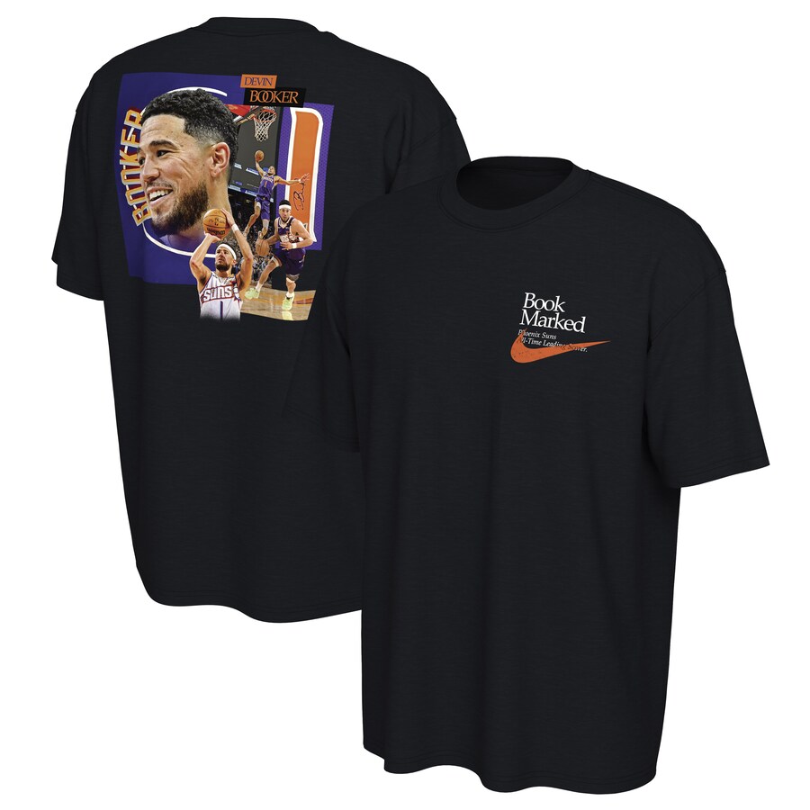 Unisex Phoenix Suns Devin Booker Nike Black All-Time Scoring Leader T-Shirt