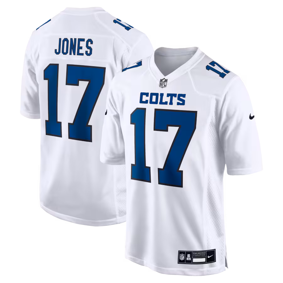Men's Indianapolis Colts Daniel Jones Nike White Fashion Game Jersey