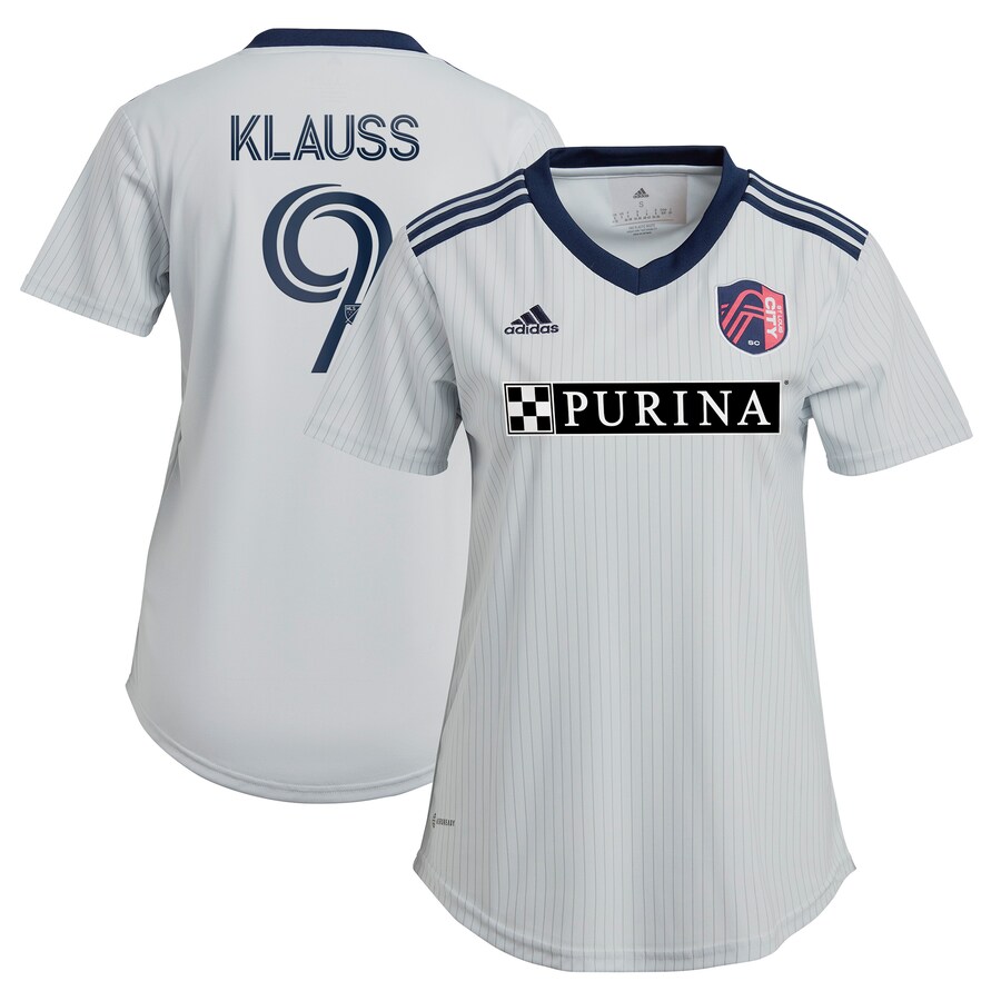 Women's St. Louis City SC João Klauss adidas Gray 2023 The Spirit Kit Replica Jersey