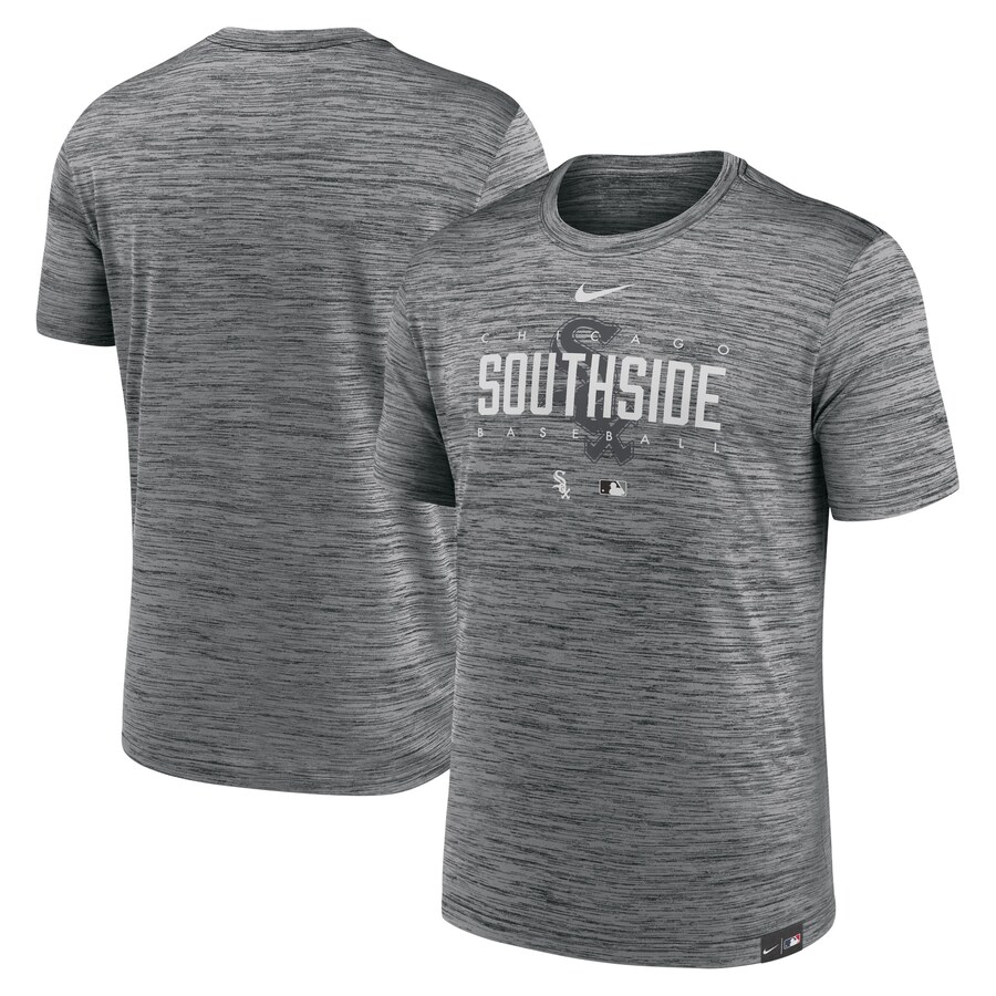 Men's Chicago White Sox Nike Anthracite City Connect Velocity Practice Performance T-Shirt