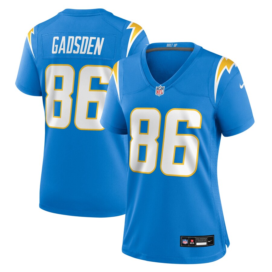 Women's Los Angeles Chargers Oronde Gadsden Nike Powder Blue Team Game Jersey