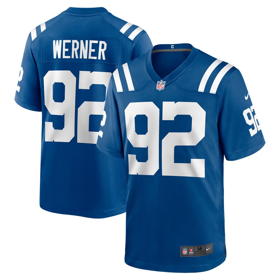 Men's Indianapolis Colts Bjoern Werner Nike Royal Retired Player Game Jersey