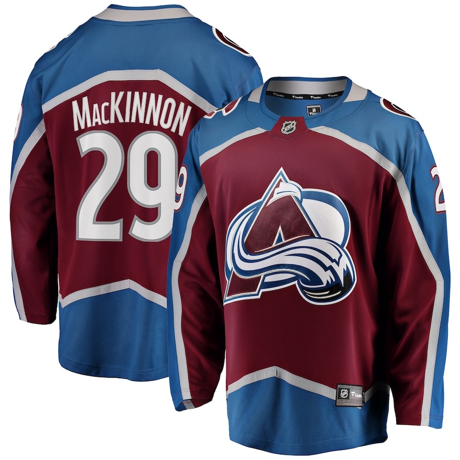 Men's Colorado Avalanche Nathan MacKinnon Fanatics Branded Burgundy Breakaway Player Jersey
