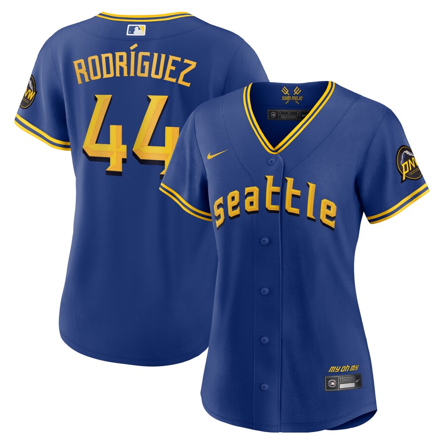 Women's Seattle Mariners Julio Rodríguez Nike Royal City Connect Replica Player Jersey