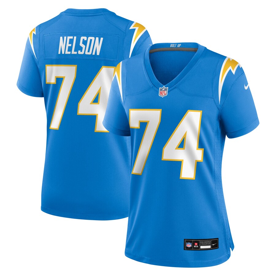 Women's Los Angeles Chargers Ryan Nelson Nike Powder Blue Team Game Jersey