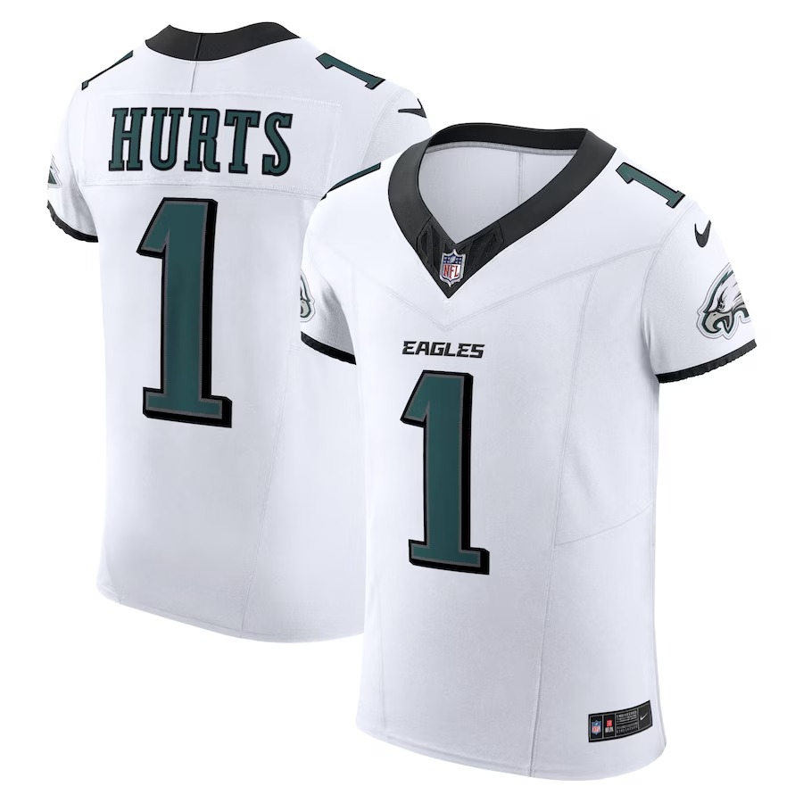 Men's Philadelphia Eagles Jalen Hurts Nike White Vapor F.U.S.E. Elite Jersey