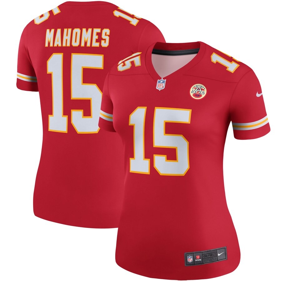 Women's Kansas City Chiefs Patrick Mahomes Nike Red Legend Player Performance Top