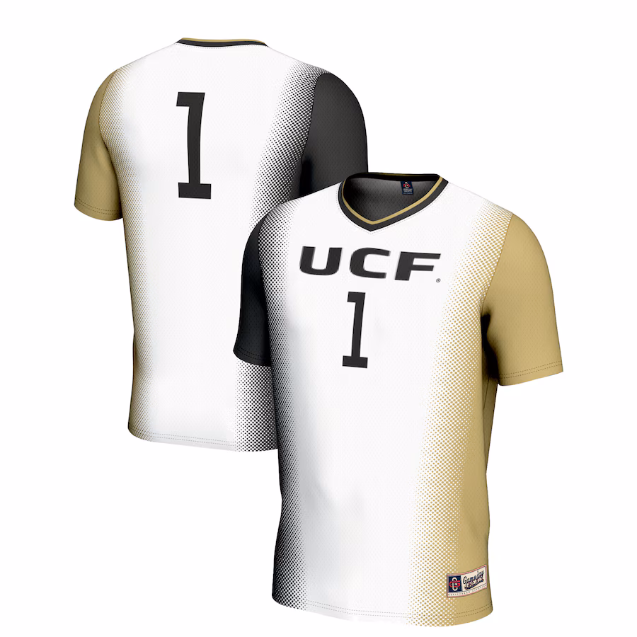 Youth GameDay Greats White #1 UCF Knights  Lightweight Women's Soccer Jersey