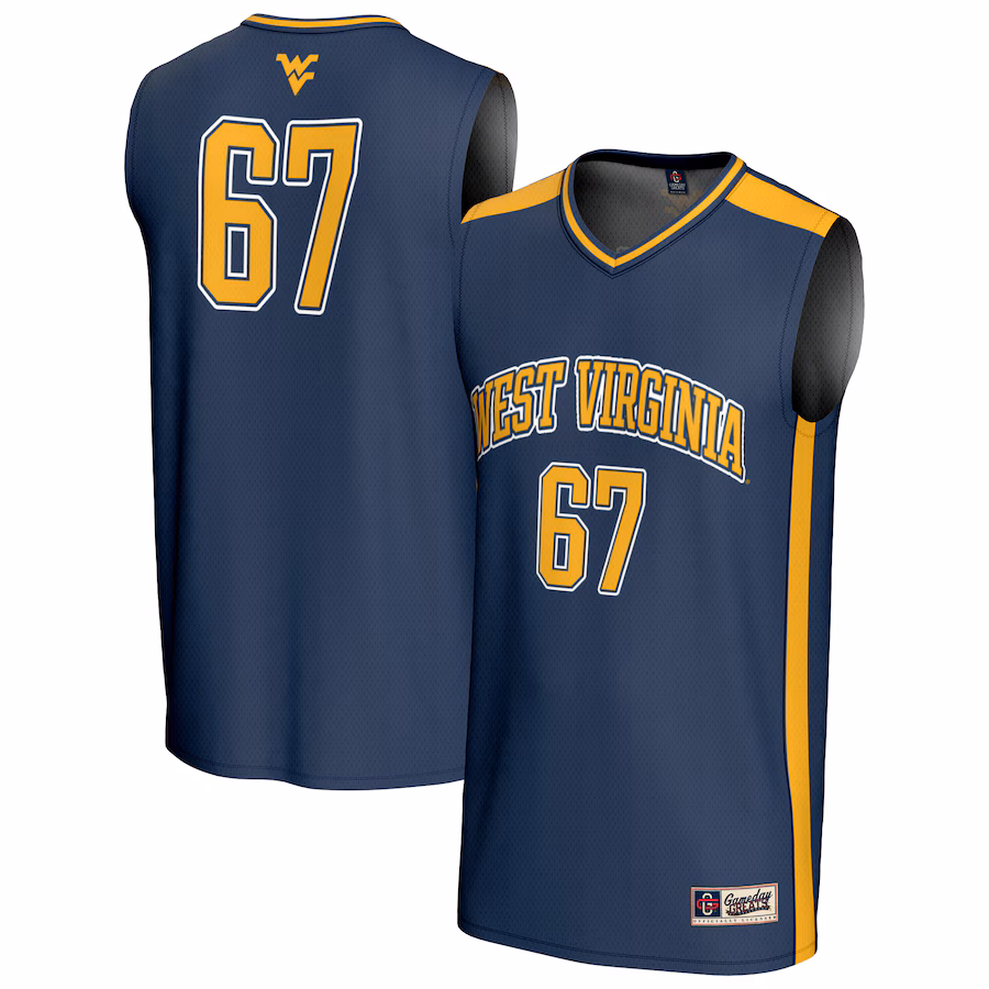 Unisex GameDay Greats #67 Navy West Virginia Mountaineers Lightweight Basketball Jersey