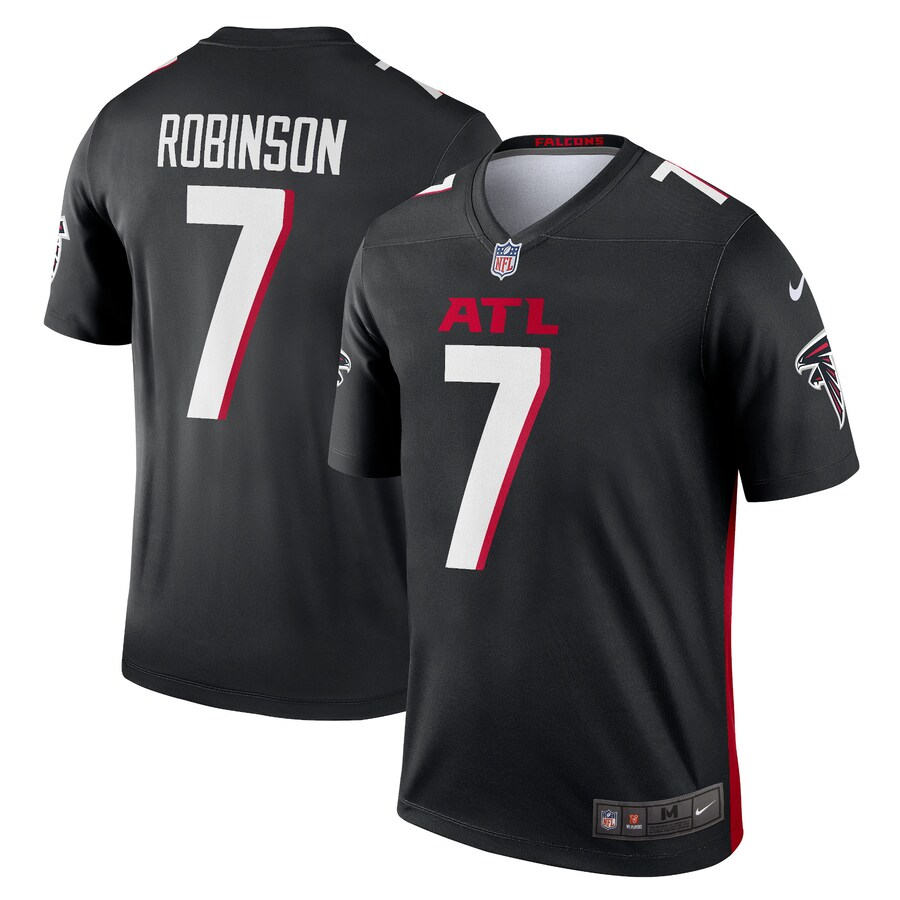 Men's Atlanta Falcons Bijan Robinson Nike Black Team Legend Jersey