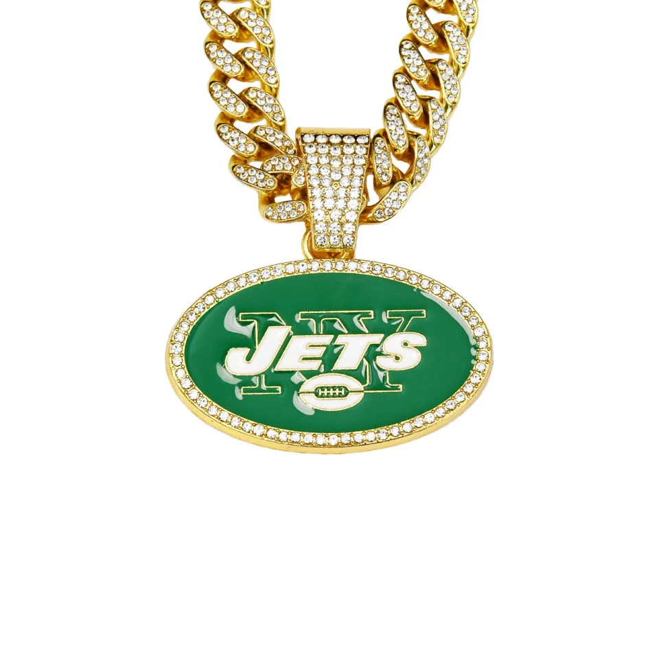 New York Jets Pendant Necklace for Men