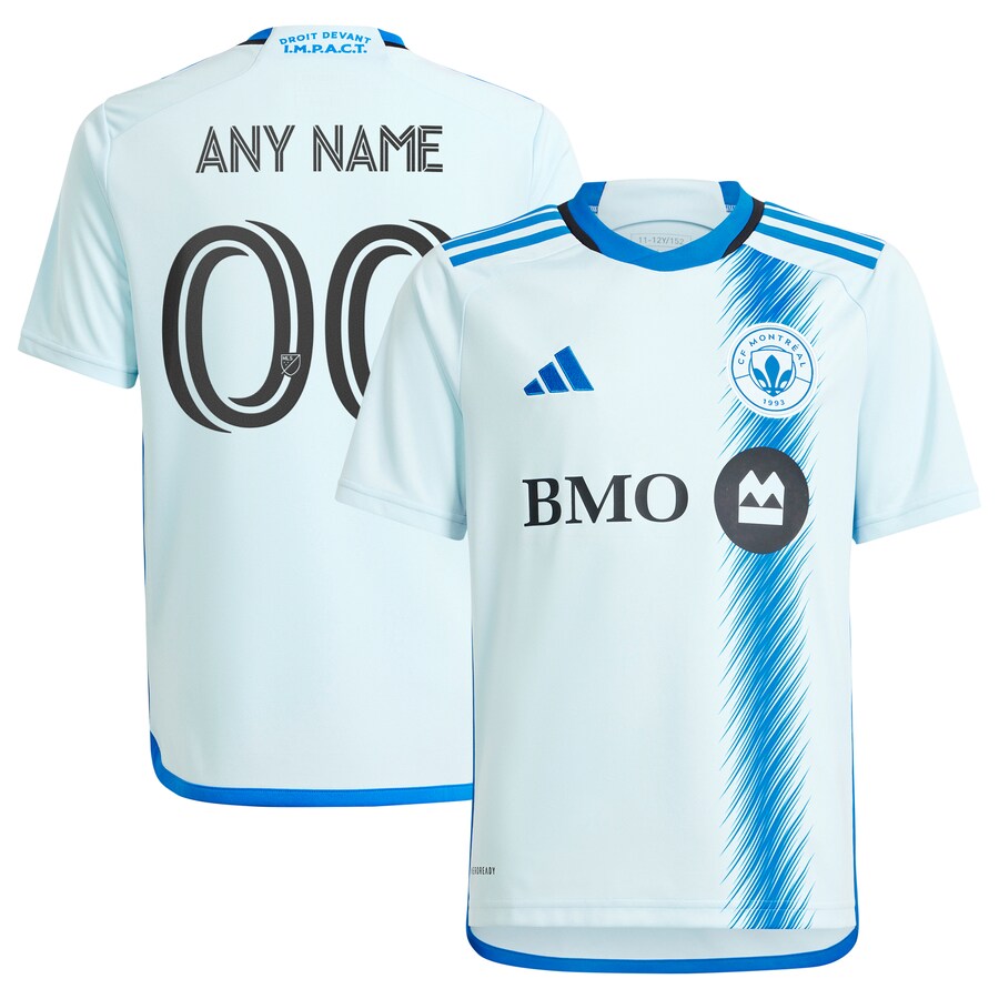 Youth CF Montreal  adidas Light Blue 2024 La Main Replica Custom Jersey