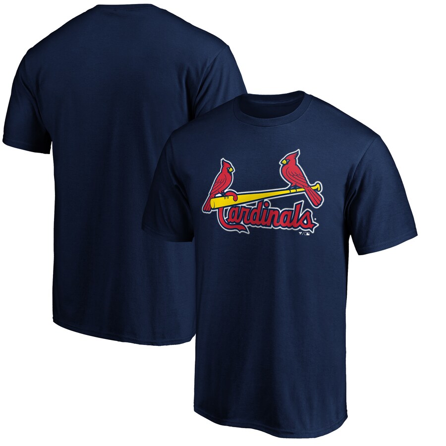 Men's St. Louis Cardinals Navy Official Team Wordmark T-Shirt