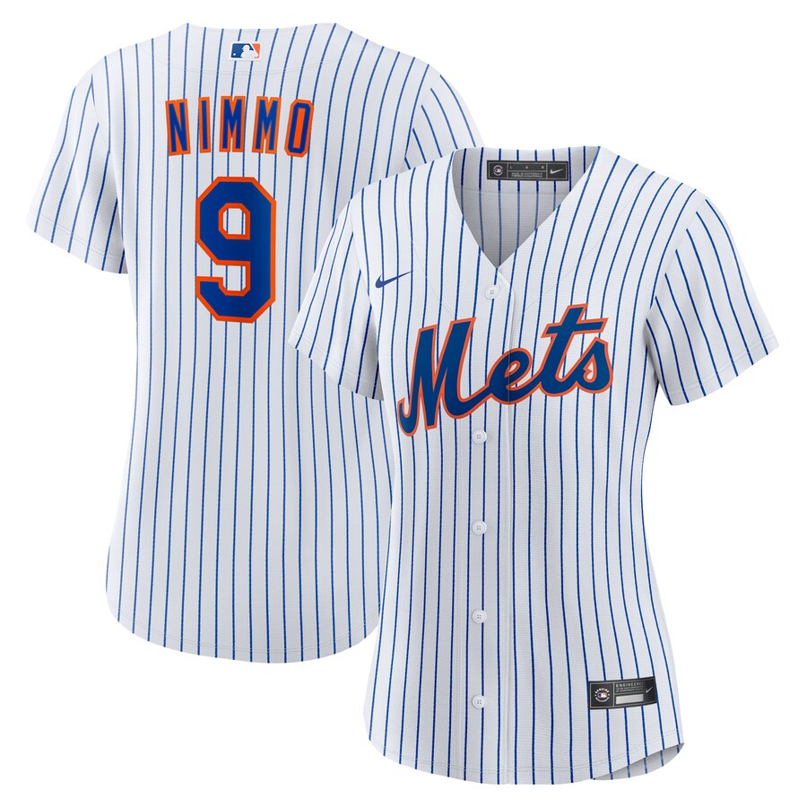 Women's New York Mets Brandon Nimmo Nike White Home Replica Jersey