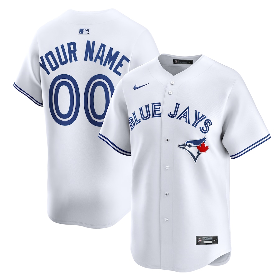 Youth Toronto Blue Jays Nike White Home Custom Limited Jersey