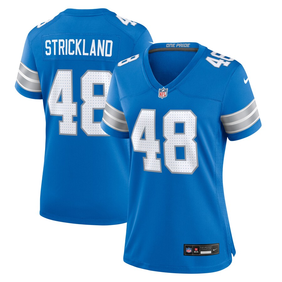 Women's Detroit Lions Loren Strickland Nike  Blue Game Jersey