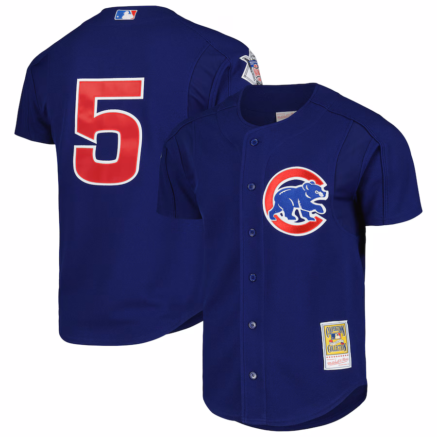 Men's Chicago Cubs Nomar Garciaparra Mitchell & Ness Royal Cooperstown Collection 2005 Batting Practice Jersey